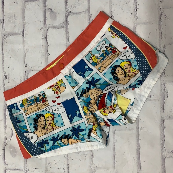 Fox Act Graphic Comic Swim/Surf/Board Shorts - Picture 12 of 12